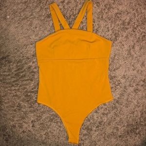 Mustard yellow bodysuit